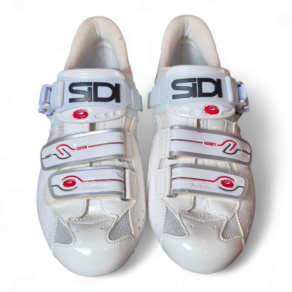 Sidi Womens 8 Cycling Shoes White Road Bike S-Pro Buckle Italy EU39